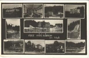 1937 Felsőzúgó-fürdő, Ruzsbachfürdő, Bad Ober Rauschenbach, Kúpele Vysné Ruzbachy; fürdő / spa, bath. Pollyák photo (EK)