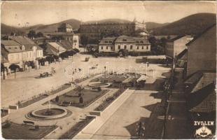 1939 Zólyom, Zvolen; vár, fő tér / Zvolensky zámok / castle, main square (vágott / cut)