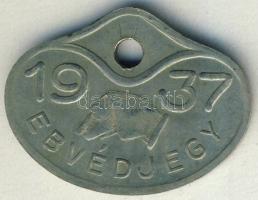 Budapest 1937. Ebvédjegy T:2/3