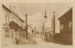 Poltár, utca, templom / street view, church