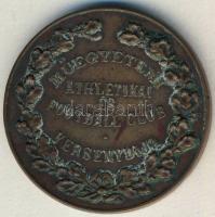 DN "Műegyetemi Athletikai és Football Club versenydíja" dekoratív Br díjérem T:2/3