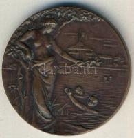 DN "Műegyetemi Athletikai és Football Club versenydíja" dekoratív Br díjérem T:2/3