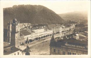 1926 Besztercebánya, Banská Bystrica; látkép, üzletek, bank / general view, shops, bank. photo (EK)
