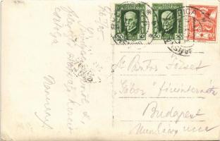 1926 Besztercebánya, Banská Bystrica; látkép, üzletek, bank / general view, shops, bank. photo (EK)