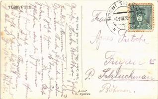 1936 Túrmező, Turopolje, Turie Pole (Lest); látkép, templom / general view, church (EK)