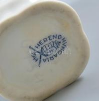 Herendi porcelán "Sopron" címeres mini váza, kézzel festett, jelzett, kis kopásnyomokkal, ...