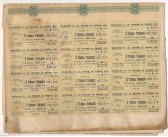 Budapest 1925. "Obligation 6% du Royaume de Hongrie 1925 (A Magyar Királyság 6%-os kölcsön kötv...