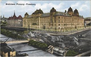 Pozsony, Pressburg, Bratislava; hadtestparancsnoksági épület / army headquarters (EK)