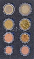 Ausztria 2002. 1c-2E (8xklf) forgalmi sor papír tokban T:1 Ausztria 2002. 1 Cent - 2 Euro (8xdiff) coin set in paper case C:UNC