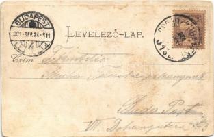 1901 Dombóvár, Újdombóvár vasútállomás (kopott sarkak / worn corners)