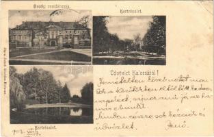 1903 Kalocsa, Érseki rezidencia, kert. Stern Jakab kiadása (r)