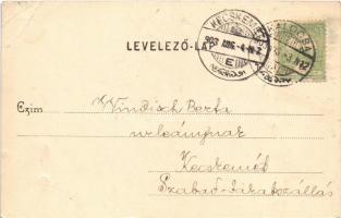 1903 Kalocsa, Érseki rezidencia, kert. Stern Jakab kiadása (r)