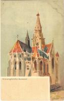 Budapest I. Mátyás templom, Budavári koronázótemplom. / Krönungskirche. H. Koch No. 20. litho (fl)