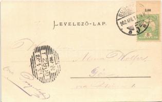 1902 Budapest XIII. Margitszigeti fürdőház. Ganz Antal 55. (r)