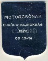 1977. Fesztivál Ünnepi Sportversenyek-Motorcsónak EB" díjérem, eredeti tokban T:1