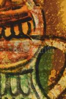 H. Páll Ilona: Falikép Festett, vászon 90x50 cm