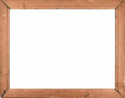 Dekoratív, historizáló fa keret gipsz rátéttel, sérült. Belső méret: 61x82 cm