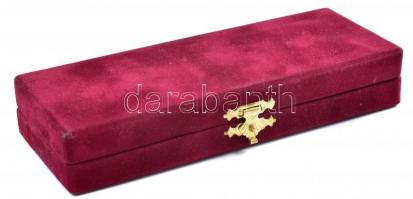 Magyar Újságírók Országos Szövetségének (MUOSZ) Aranytoll-díja, díszdobozában, kis kitűzőjével