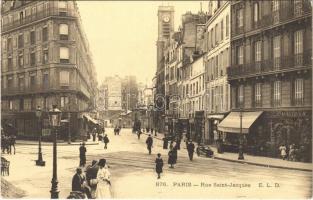 Paris, Rue Saint Jacques, Le Petit Journal, Ch. Gauthier / street, shops
