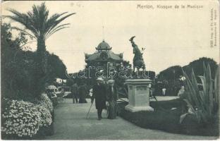 1913 Menton, Kiosque de la Musique / music kiosk