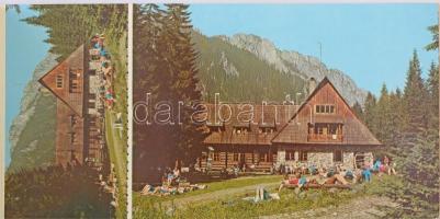 4 db MODERN képeslap füzet: evangélikus templomok, Tátra, Dunaújváros, Saláták) / 4 modern postcard ...