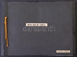 13 db MODERN nagy alakú külföldi város képeslap albumba beragasztva / 13 modern big sized European t...