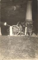 1928 Calafat, Respectuoase salutari din Calafat / gun salute at night. photo