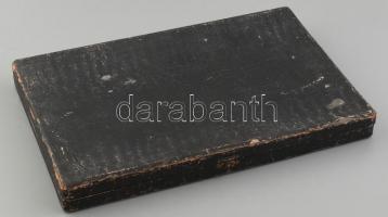 Ezüst(Ag) nyelű süteményes készlet, 6+6+1 db, dobozban