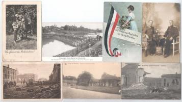 3 db I. világháborús katonai fotólap + 7 képeslap