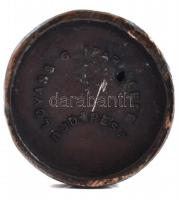 Szent Imre, bronz színű fém figura, alján "Lovass G. Ipartelepe Budapest" felirattal, m: 1...