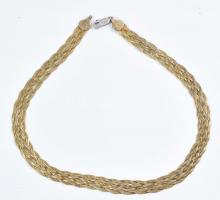 Aranyozott ezüst(Ag) ékszerek, karkötő, nyaklánc, 3 db, jelzettek, nettó: 5061 g