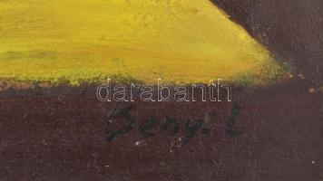 Bényi jelzéssel: Absztrakt formák. Olaj, farost. 28x38,5 cm