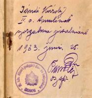 Kocsis Mihály: Monor Község Története, Monor, 1928, Popper Ernő. Félvászon-kötés, kicsit foltos, ded...