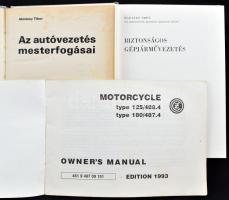 Marafkó Imre: Biztonságos gépjárművezetés, Bp., 1969, Almássy Tibor: Az autóvezetés mesterfogásai, B...