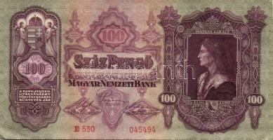 1930. 100P (3x) egymásutáni sorszámokkal T:I