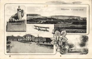 Milovice camp, statue, aircraft (Ek)