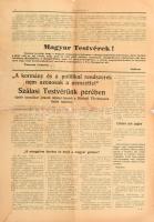1938 Hungarista út. I. évf. 1. szám. 1938. jún. 9. Főmunkatárs: Bitskey Miklós. Szerk.: Ács Béla. Bp...