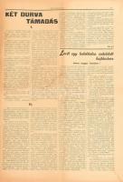 1938 Hungarista út. I. évf. 1. szám. 1938. jún. 9. Főmunkatárs: Bitskey Miklós. Szerk.: Ács Béla. Bp...