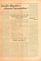 1938 Hungarista út. I. évf. 1. szám. 1938. jún. 9. Főmunkatárs: Bitskey Miklós. Szerk.: Ács Béla. Bp...