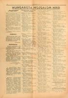 1938 Hungarista út. I. évf. 1. szám. 1938. jún. 9. Főmunkatárs: Bitskey Miklós. Szerk.: Ács Béla. Bp...