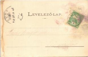 1905 Zámoly, Duna utca, Felső utca, Sárközy vendéglő. Deutsch H. kiadása (r)