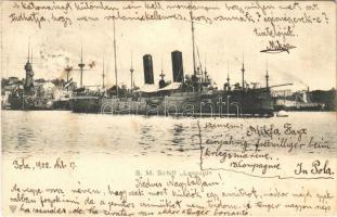 1902 SMS Leopard az Osztrák-Magyar Haditengerészet Panther-osztályú torpedócirkálója / K.u.K. Kriegsmarine Torpedoschiff / SMS Leopard Austro-Hungarian Navy torpedo cruiser
