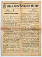 A Magyar Haditengerészeti Egyesület Közleményei, I. évf., 1. szám, 1937. augusztus, szakadásokkal, celluxszal javítva