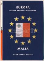 Málta 1998-2002. 1c-1L (7xklf) forgalmi összeállítás, karton DE TIEN NIEUWE EU-LIDSTATEN (A tíz új Eu tagállam) dísztokban T:1-,2 Malta 1998-2002. 1 Cent - 1 Lira (7xdiff) coin set in cardboard DE TIEN NIEUWE EU-LIDSTATEN (The ten new EU member states) case C:AU,XF