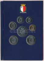 Málta 1998-2002. 1c-1L (7xklf) forgalmi összeállítás, karton "DE TIEN NIEUWE EU-LIDSTATEN (A tí...