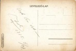 Kis Zoli bohóc hátoldalt dedikált lap / Clown pc with his signature on the back