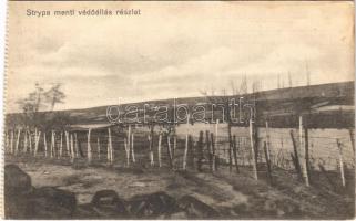 Strypa menti védőállás részlet. Kiadja a M. kir. 10. honvéd gyalogezred / WWI Austro-Hungarian K.u.K. military, defense positions along the Strypa river (fa)
