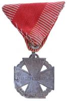 1916. Károly-csapatkereszt Zn kitüntetés mellszalagon T:3 Hungary 1916. Charles Troop Cross Zn decoration on ribbon C:F NMK 295.