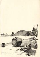 Budai Dunapart a bombázás után