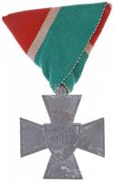 1940. Nemzetvédelmi Kereszt / A Hazáért hadifém kitüntetés eredeti mellszalaggal T:3 Hungary 1940. National Defense Cross war metal decoration with original ribbon C:F NMK 442.